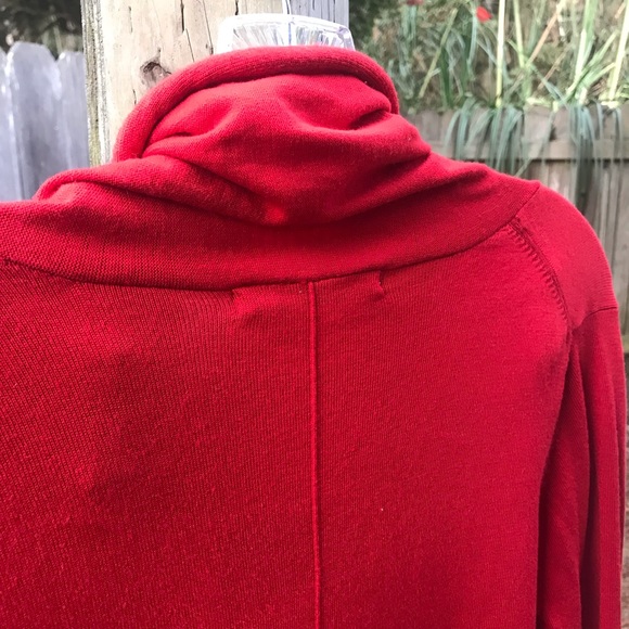 RED CARDIGAN Women’s Sweater - Picture 5 of 7